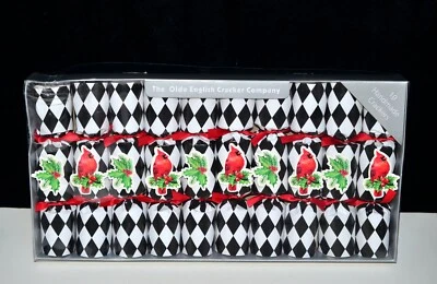 Olde English Cracker Company 10 CRACKERS POPPERS Negro Blanco Arlequín Cardenal Foto 1 de 4