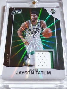 2021 Panini Father's Day Jayson Tatum #PATCH /25 Game Worn 2 Color Jersey - Rare - Picture 1 of 4