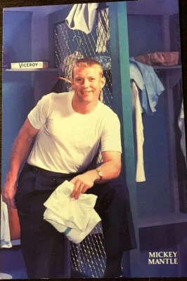 Tarjeta postal de Mickey Mantle 1054 The American Postcard Company casi nueva+ lote de 10  Foto 1 de 2