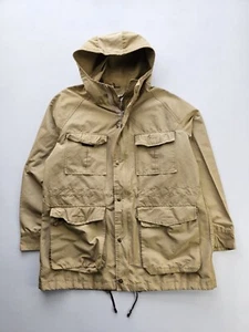 Vintage 1970s Zero King Beige Parka Jacket Full-Zip Pockets L Made In USA - Picture 1 of 9