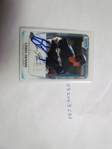 2011 Bowman Chrome Chris Dennis signed Baseball Card 5