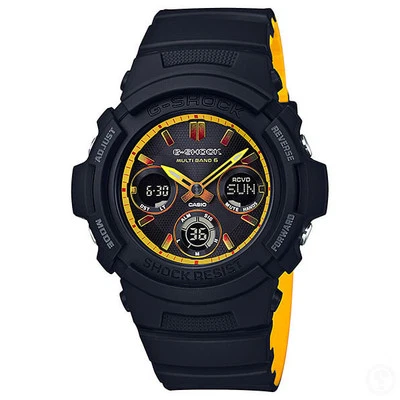 CASIO G-SHOCK Black & Yellow Multi-Band 6 Limited Edition Watch AWG-M100SBY-1A - image 1 of 4