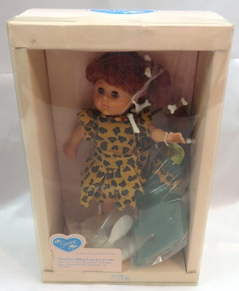 Vintage Ginny One Million Years B.c. Doll With Plush Dinosaur by Vogue