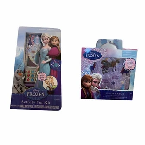 Disney Frozen Activity Fun Kit & Sticker Fun Pack Lot Of 2 Anna & Elsa Free Ship - Picture 1 of 4