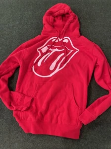 Rolling Stones 2021 Tour Hoodie Sweatshirt Size Small Red Keith Richards Rare - Picture 1 of 3