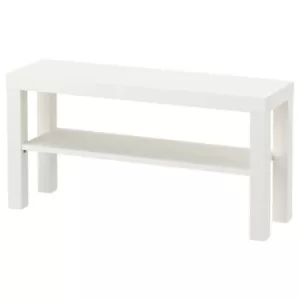 IKEA TV Bench - White Large Console Table Stand w/Extra Room For Wire Organizer - Picture 1 of 3