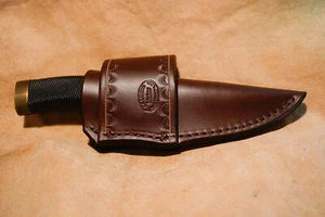 Custom Leather Crossdraw Sheath for Buck Vanguard, Buck Zipper - Picture 1 of 3