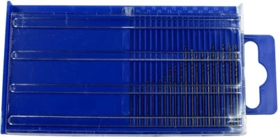 GADGETS COLLECTION 20pc HSS High Speed Steel Micro Index Drill Bit Set Wire Gauge #61-80