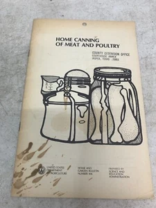VTG Home Canning of Meat & Poultry Home and Garden Bulletin 106 - Picture 1 of 2