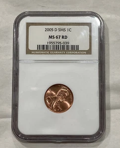 2005 D SMS Lincoln 1C, NGC Certified MS 67 RD - Picture 1 of 2