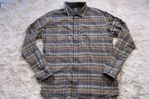 Kuhl Button Up Shirt Mens Large Brown Lightweight Flannel Hike Hiking Outdoors - Picture 1 of 9