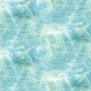 Landscape Medley Fabric | Iridescent Water Blue Green | Elizabeth's Studio YARD - Picture 1 of 1