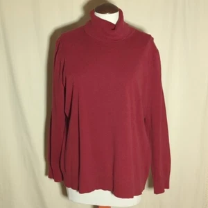 Eddie Bauer Womens Brick Red Turtleneck Sweater Plus XXL - Bild 1 von 5