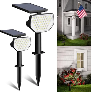 Outdoor Solar Spot Lights Waterproof for Flag Pole, Yard, Garden, Landscape, Bac - Picture 1 of 9