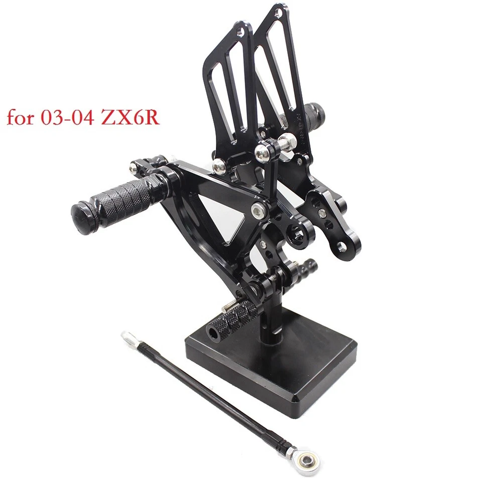 Para Yamaha YZF R1 R6 R6S R3 MT07 MT25 R25 CNC Reposapiés Pedal Foto 1 de 4