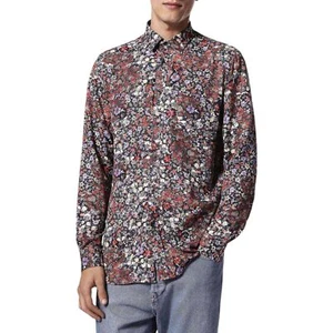 DIESEL S NICO 0QAPZ 900 Mens Shirt Long Sleeve Casual Summer Cotton floral Shirt - Picture 1 of 7