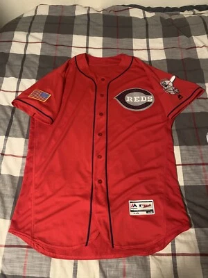 Majestic Cincinnati Reds 2016 Independence Day Jersey Size 48 - Image 1 of 4