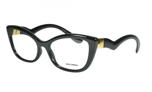 New Dolce & Gabbana Reading Glasses DG 5078 501 53-18 Black & Gold Frames Reader - Picture 1 of 5