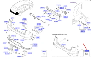 KIA NIRO MK1 Rear Parking Sensor 95720D3000B4U NEW GENUINE - Picture 1 of 2