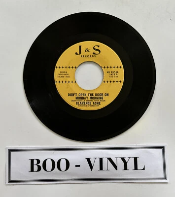 Clarence Ashe - Don't Open Your Door On Monday Morning 7” Soul Funk Blues EX - Image 1 of 4
