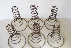 6 Vintage Tornado Rusty Metal Coil Bed Springs Craft Repurposing 7" - Picture 1 of 5