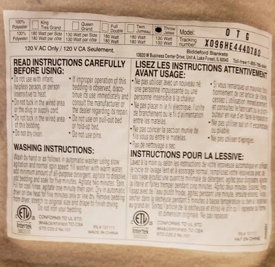 Biddeford Electric Comfort Knit Fleece Heated Throw Blanket, 62"×50" Taupe - Image 1 of 4