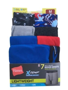 Boys' Hanes Premium 7pk Xtemp Boxer Briefs - M (10/12) - Prints & Solids - Picture 1 of 3