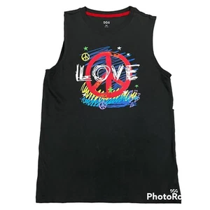 DSG Boys’ Performance Peace Love Tank Top Medium 10-12 NWT - Picture 1 of 6