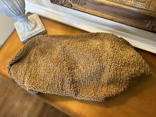 Pottery Barn Cozy Teddy Faux Fur Pouf Cover ONLY Tobacco NWT OPEN BOX!