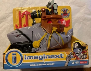 Imaginext Piratas Mega Boca Tiburón Conjunto Figura Conjunto Nuevo - Imagen 1 de 3