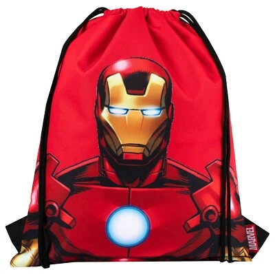 Marvel Comics - Sakky Kids Iron Man Kordelzugbeutel - Schultasche für Kinder