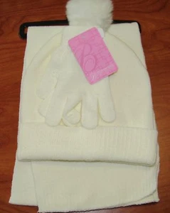 NEW BERKSHIRE FASHIONS GIRLS HAT GLOVES AND SCARF 3 PIECE COLD WEATHER SET - Picture 1 of 1