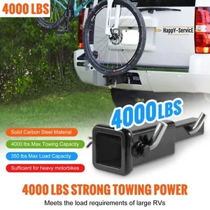 4000 lbs Towing Trailer Hitch Extender 2" Receiver Adapter 6"/7" Extension Lengt - Picture 1 of 7