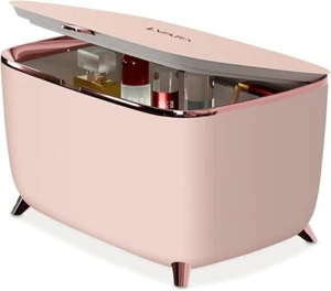 LVARA Rosa Mini Nevera 9 Litros, Portátil Cuidado de la Piel Nevera Silenciosa, Alimentación AC Maquillaje - Imagen 1 de 4