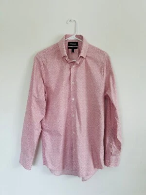 Camisa de vestir elástica Bonobos Jetsetter - Rosa Floral - Calce ajustado - 15 1/2 x 34 Foto 1 de 2