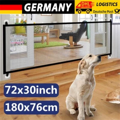 Treppenschutzgitter Faltbar Türschutzgitter Schutzgitter für Baby Hunde Katzen - Bild 1 von 4