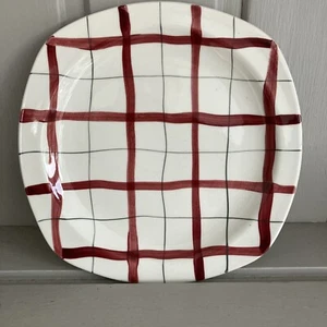 1950’s Midwinter ‘home Weave’ Red Tea Plate Jessie Tait - Picture 1 of 5
