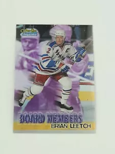 1998-99 O-Pee-Chee Chrome Board Members Refractor Brian Leetch #B3 HOF - Picture 1 of 2