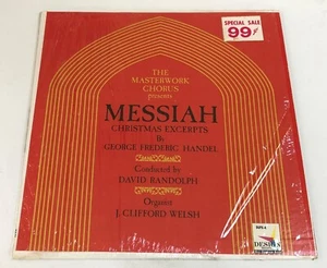 MASTERWORK CHORUS MESSIAH CHRISTMAS EXCERPTS G+/VG+ HANDEL DLP-X4 Clifford Welsh - Picture 1 of 10