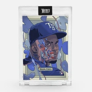 Topps Project100 Card 47 - Wander Franco by Smithe - Possible Foil - Picture 1 of 3