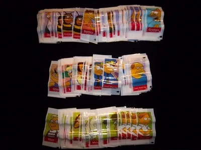 2002 Topps The Simpsons mini sticker singles 1.29 each - many short prints! - Image 1 of 2