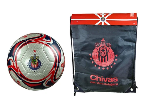 Chivas De Guadalajara Official Soccer Size 5 Ball & Cinch Bag Combo 02-2 Cover