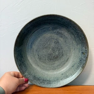 Handmade Blue Ceramic Pottery Serving Bowl Dinnerware Serveware 11.5" - Picture 1 of 8