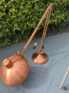 Large Vintage Copper Floor Lamp - Picture 1 of 1