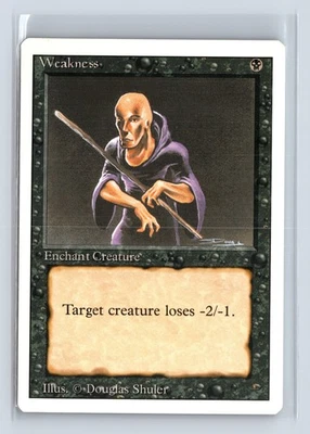 (2x) WEAKNESS – MTG Magic the Gathering Card – Revised – Common - Image 1 of 4