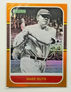 Donruss Babe Ruth #228 Orange Holo 2021 patio paralelo New York Yankees - Imagen 1 de 2