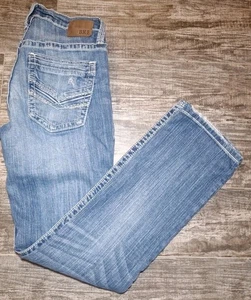 BKE Jake Straight Jeans 29R Distressed 29x31 Stretch Herren helle Waschung - Bild 1 von 19