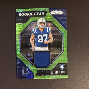 2024 Panini Prizm - Rookie Gear Laiatu Latu #RG-LLU Neon Green Pulsar Prizm RC - Picture 1 of 2