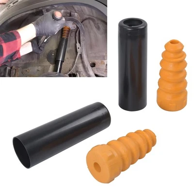 STAUBSCHUTZSATZ ANSCHLAGPUFFER STOSSDÄMPFER HINTEN 4-TLG FÜR AUDI SEAT SKODA VW - Bild 1 von 4