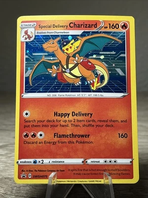 Special Delivery Charizard SWSH075 SWSH: Sword & Shield Promo Cards Holo - Image 1 of 2